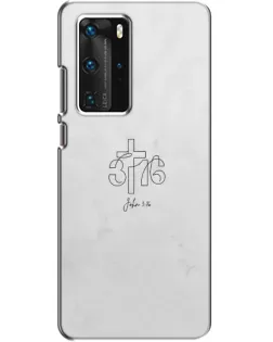 Чехол для Huawei P40 Pro с картинкой «Иоанна 3:16 Крест» Чехол для Huawei P40 Pro с картинкой «Иоанна 3:16 Крест»