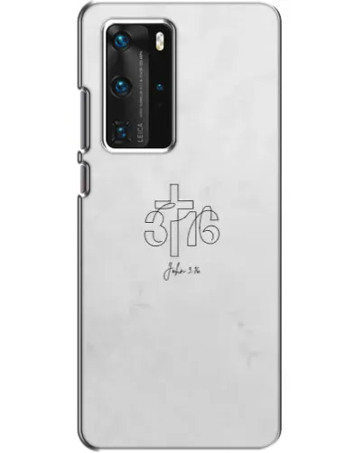 Чехол для Huawei P40 Pro с картинкой «Иоанна 3:16 Крест» Чехол для Huawei P40 Pro с картинкой «Иоанна 3:16 Крест»