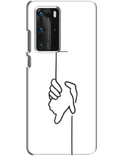 Чехол для Huawei P40 Pro с картинкой «Рука держит» Чехол для Huawei P40 Pro с картинкой «Рука держит»