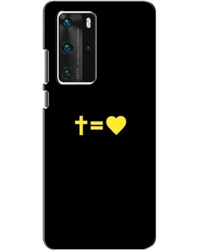 Чехол для Huawei P40 Pro с картинкой «Сердце и Крест» Чехол для Huawei P40 Pro с картинкой «Сердце и Крест»