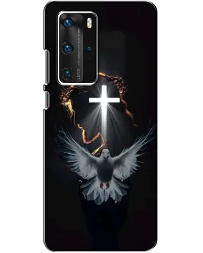 Чехол для Huawei P40 Pro с картинкой «Голубь и Свет» Чехол для Huawei P40 Pro с картинкой «Голубь и Свет»