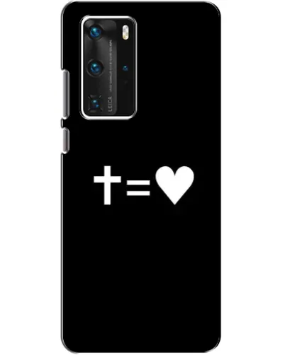 Чехол для Huawei P40 Pro с картинкой «Крест и Сердце» Чехол для Huawei P40 Pro с картинкой «Крест и Сердце»