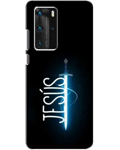 Чехол для Huawei P40 Pro с картинкой «Меч Духа Jesus» Чехол для Huawei P40 Pro с картинкой «Меч Духа Jesus»