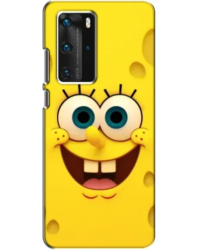 Чехол для Huawei P40 Pro с картинкой «Губка Боб улыбка»