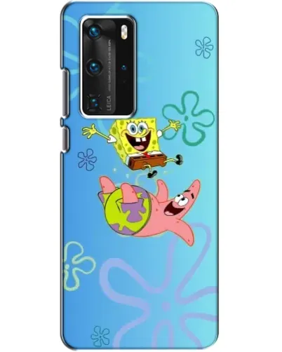 Чехол для Huawei P40 Pro с картинкой «Спанч Боб и Патрик»