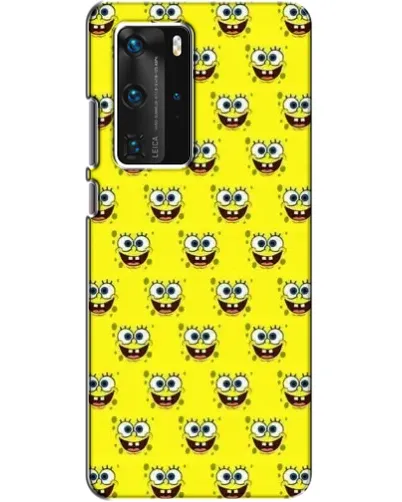 Чехол для Huawei P40 Pro с картинкой «Паттерн Губка Боб»