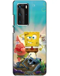 Чехол для Huawei P40 Pro с картинкой «Спанч Боб победитель» Чехол для Huawei P40 Pro с картинкой «Спанч Боб победитель»