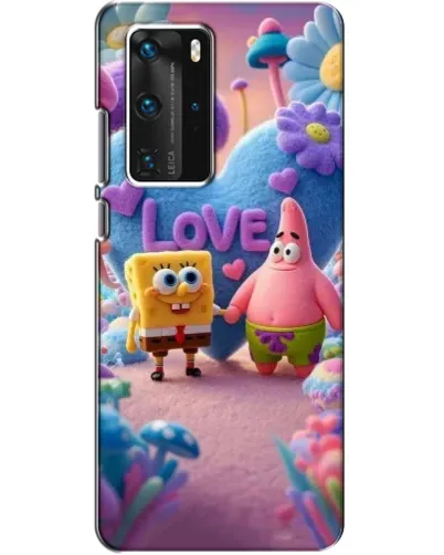 Чехол для Huawei P40 Pro с картинкой «Губка Боб Патрик»