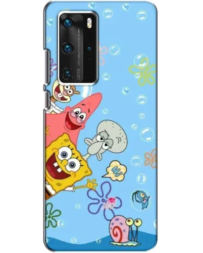 Чехол для Huawei P40 Pro с картинкой «Веселые пузырьки»