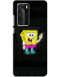 Чехол для Huawei P40 Pro с картинкой «Неоновый Губка Боб» Чехол для Huawei P40 Pro с картинкой «Неоновый Губка Боб»