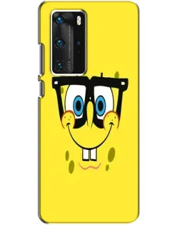 Чехол для Huawei P40 Pro с картинкой «Минималистичный Спанч Боб» Чехол для Huawei P40 Pro с картинкой «Минималистичный Спанч Боб»
