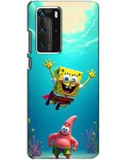 Чехол для Huawei P40 Pro с картинкой «Спанч Боб под водой» Чехол для Huawei P40 Pro с картинкой «Спанч Боб под водой»