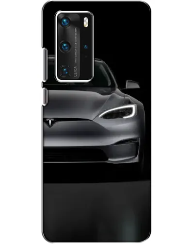 Чехол для Huawei P40 Pro с картинкой «Tesla Model S Look»