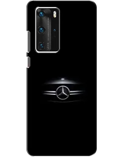 Чехол для Huawei P40 Pro с картинкой «Mercedes — абстрактные линии»