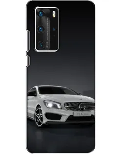 Чехол для Huawei P40 Pro с картинкой «Mercedes AMG GT Silver»