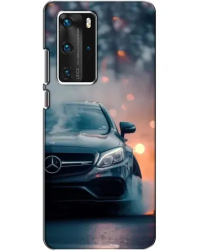 Чехол для Huawei P40 Pro с картинкой «Mercedes — ночной город» Чехол для Huawei P40 Pro с картинкой «Mercedes — ночной город»