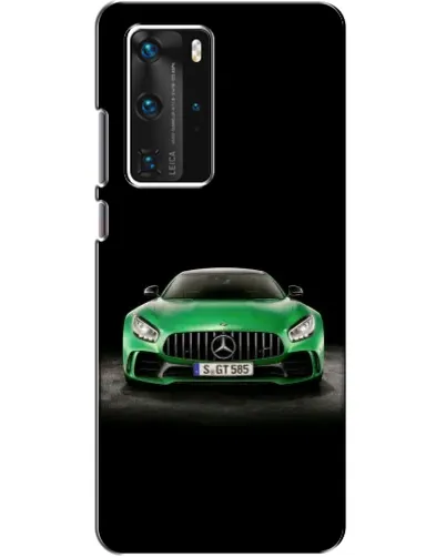 Чехол для Huawei P40 Pro с картинкой «Mercedes — неоновый лого» Чехол для Huawei P40 Pro с картинкой «Mercedes — неоновый лого»