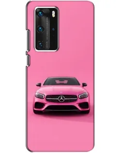 Чехол для Huawei P40 Pro с картинкой «Розовый Mercedes AMG» Чехол для Huawei P40 Pro с картинкой «Розовый Mercedes AMG»