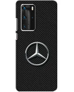 Чехол для Huawei P40 Pro с картинкой «Карбоновый Mercedes стиль» Чехол для Huawei P40 Pro с картинкой «Карбоновый Mercedes стиль»