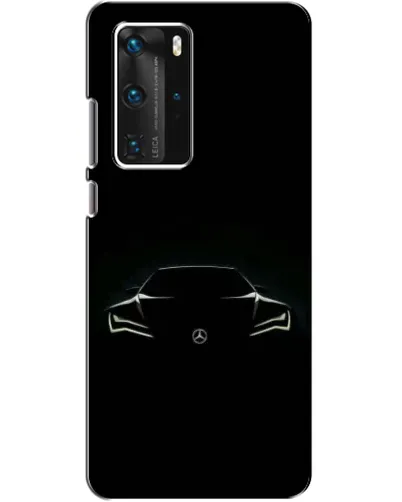 Чехол для Huawei P40 Pro с картинкой «Mercedes — силуэт авто» Чехол для Huawei P40 Pro с картинкой «Mercedes — силуэт авто»