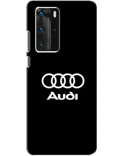 Чехол для Huawei P40 Pro с картинкой «Классическое лого Audi»