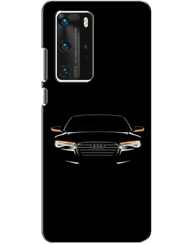 Чехол для Huawei P40 Pro с картинкой «Audi — ночной контур» Чехол для Huawei P40 Pro с картинкой «Audi — ночной контур»