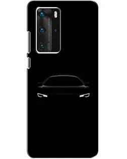 Чехол для Huawei P40 Pro с картинкой «Взгляд Audi в темноте»