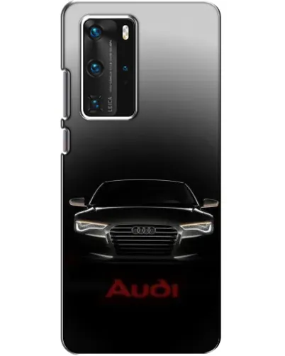Чехол для Huawei P40 Pro с картинкой «Audi — градиентный контур» Чехол для Huawei P40 Pro с картинкой «Audi — градиентный контур»