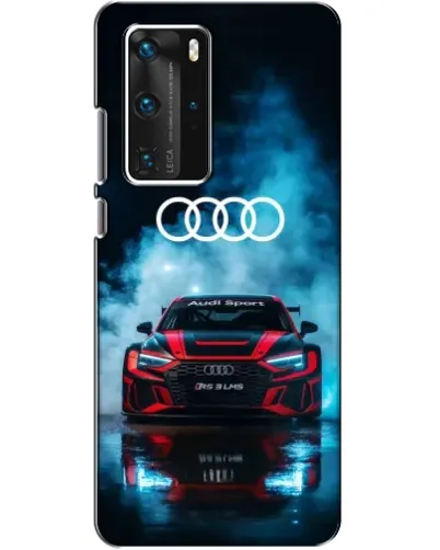 Чехол для Huawei P40 Pro с картинкой «Audi Sport — неон» Чехол для Huawei P40 Pro с картинкой «Audi Sport — неон»