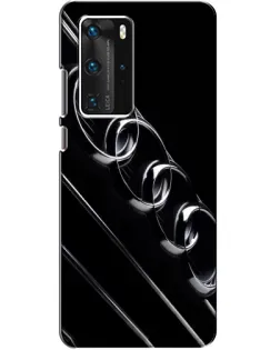 Чехол для Huawei P40 Pro с картинкой «Audi — абстрактные кольца»