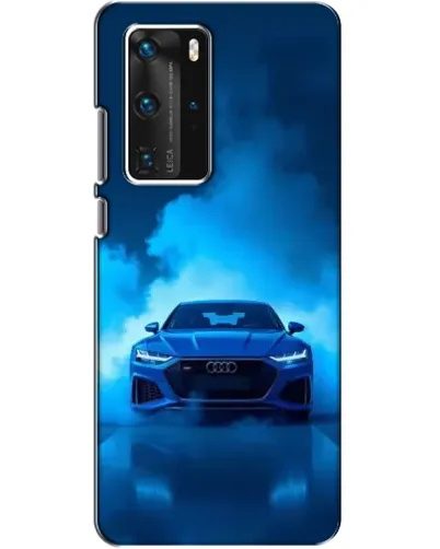 Чехол для Huawei P40 Pro с картинкой «Audi — голубая энергия» Чехол для Huawei P40 Pro с картинкой «Audi — голубая энергия»