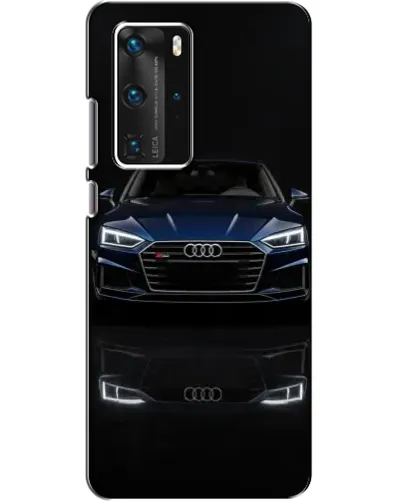 Чехол для Huawei P40 Pro с картинкой «Audi — ночное отражение» Чехол для Huawei P40 Pro с картинкой «Audi — ночное отражение»