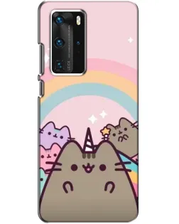 Чехол для Huawei P40 Pro с картинкой «Единорог Pusheen» Чехол для Huawei P40 Pro с картинкой «Единорог Pusheen»