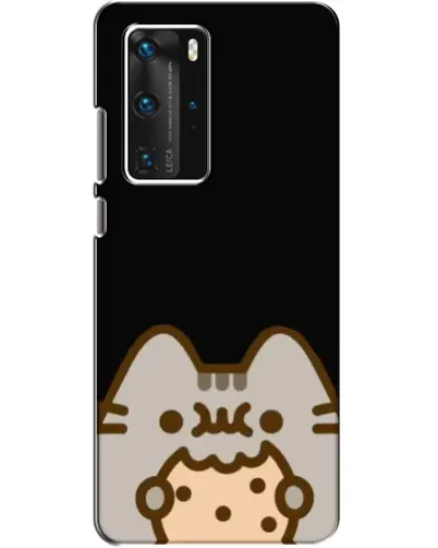 Чохол для Huawei P40 Pro з картинкою «Пушин на чорному»