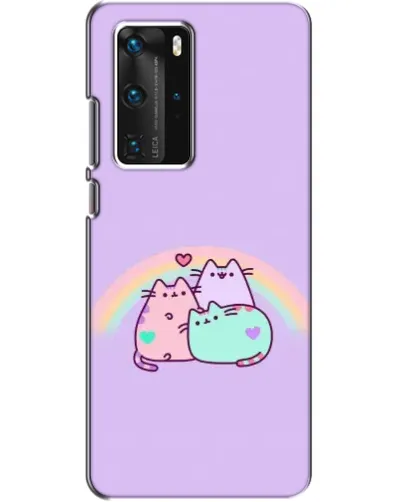 Чохол для Huawei P40 Pro з картинкою «Веселкові Пушини»