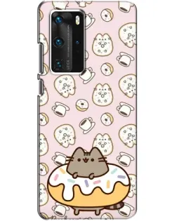 Чохол для Huawei P40 Pro з картинкою «Пушин на пончику» Чохол для Huawei P40 Pro з картинкою «Пушин на пончику»