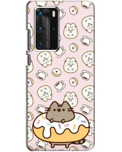 Чохол для Huawei P40 Pro з картинкою «Пушин на пончику»