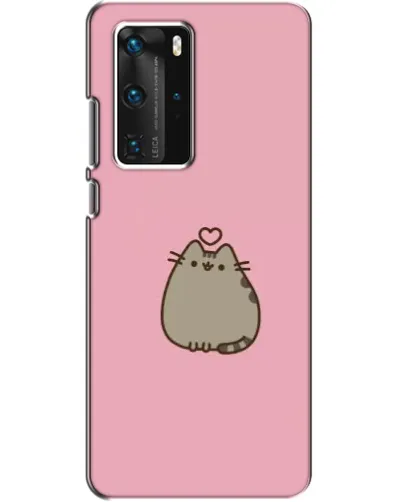 Чохол для Huawei P40 Pro з картинкою «Pusheen серце»