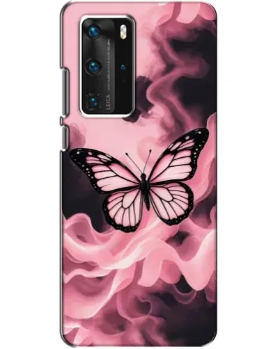 Чехол для Huawei P40 Pro с картинкой «Бабочка в дыму» Чехол для Huawei P40 Pro с картинкой «Бабочка в дыму»