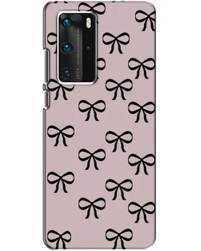 Чехол для Huawei P40 Pro с картинкой «Черные бантики» Чехол для Huawei P40 Pro с картинкой «Черные бантики»