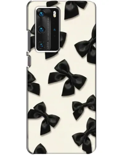 Чехол для Huawei P40 Pro с картинкой «Черные бантики» Чехол для Huawei P40 Pro с картинкой «Черные бантики»