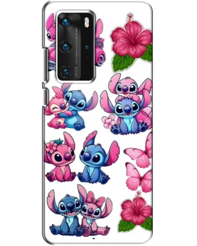 Чехол для Huawei P40 Pro с картинкой «Стикеры Stitch и Angel» Чехол для Huawei P40 Pro с картинкой «Стикеры Stitch и Angel»