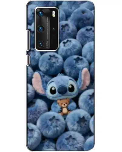 Чехол для Huawei P40 Pro с картинкой «Стич и голубика» Чехол для Huawei P40 Pro с картинкой «Стич и голубика»