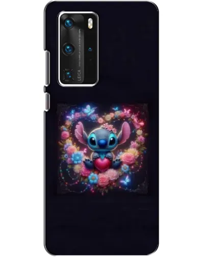 Чехол для Huawei P40 Pro с картинкой «Stitch в цветах» Чехол для Huawei P40 Pro с картинкой «Stitch в цветах»