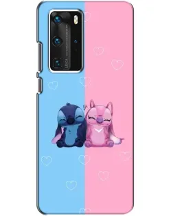 Чехол для Huawei P40 Pro с картинкой «Stitch и Angel Love» Чехол для Huawei P40 Pro с картинкой «Stitch и Angel Love»
