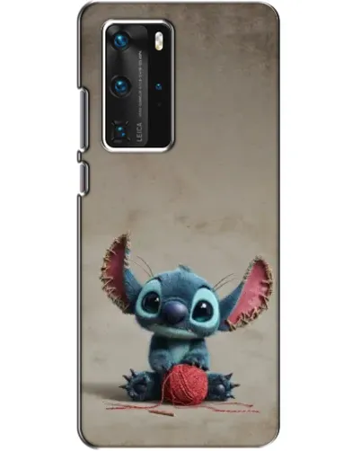 Чехол для Huawei P40 Pro с картинкой «Стич на коричневом фоне» Чехол для Huawei P40 Pro с картинкой «Стич на коричневом фоне»