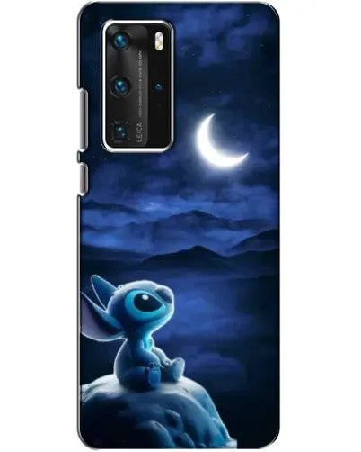 Чехол для Huawei P40 Pro с картинкой «Лунная ночь Стича» Чехол для Huawei P40 Pro с картинкой «Лунная ночь Стича»