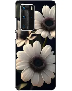 Чехол для Huawei P40 Pro с картинкой «Белые маргаритки макро» Чехол для Huawei P40 Pro с картинкой «Белые маргаритки макро»