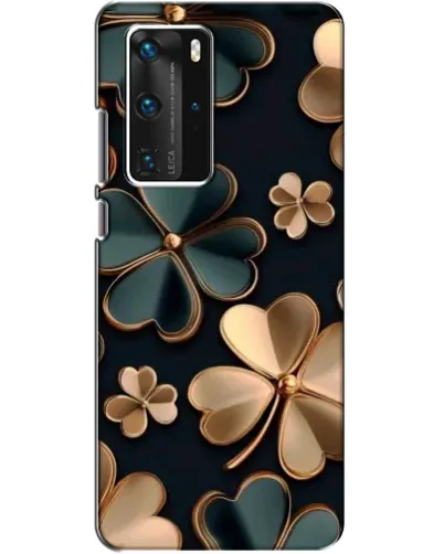 Чехол для Huawei P40 Pro с картинкой «Клевер в золоте» Чехол для Huawei P40 Pro с картинкой «Клевер в золоте»