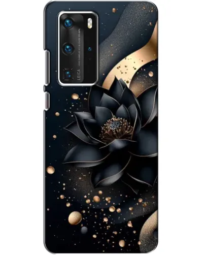 Чехол для Huawei P40 Pro с картинкой «Черный лотос» Чехол для Huawei P40 Pro с картинкой «Черный лотос»